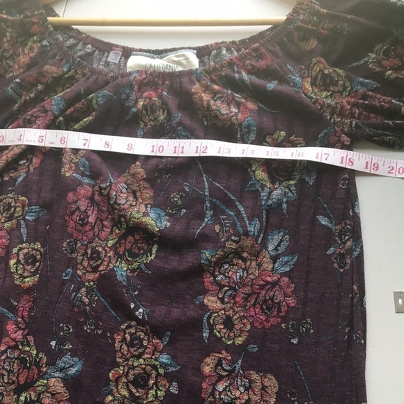 CALIFORNIA Moonrise off the shoulder rose shirt M - Picture 10 of 11